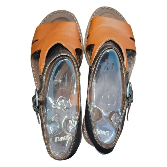 CAMPER Pim Pom Leather Sandals Womens Size 11 New in Box - Picture 5 of 9